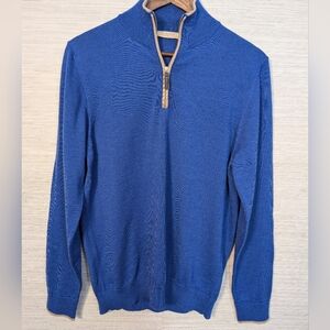 Blue Zip-Up Sweater